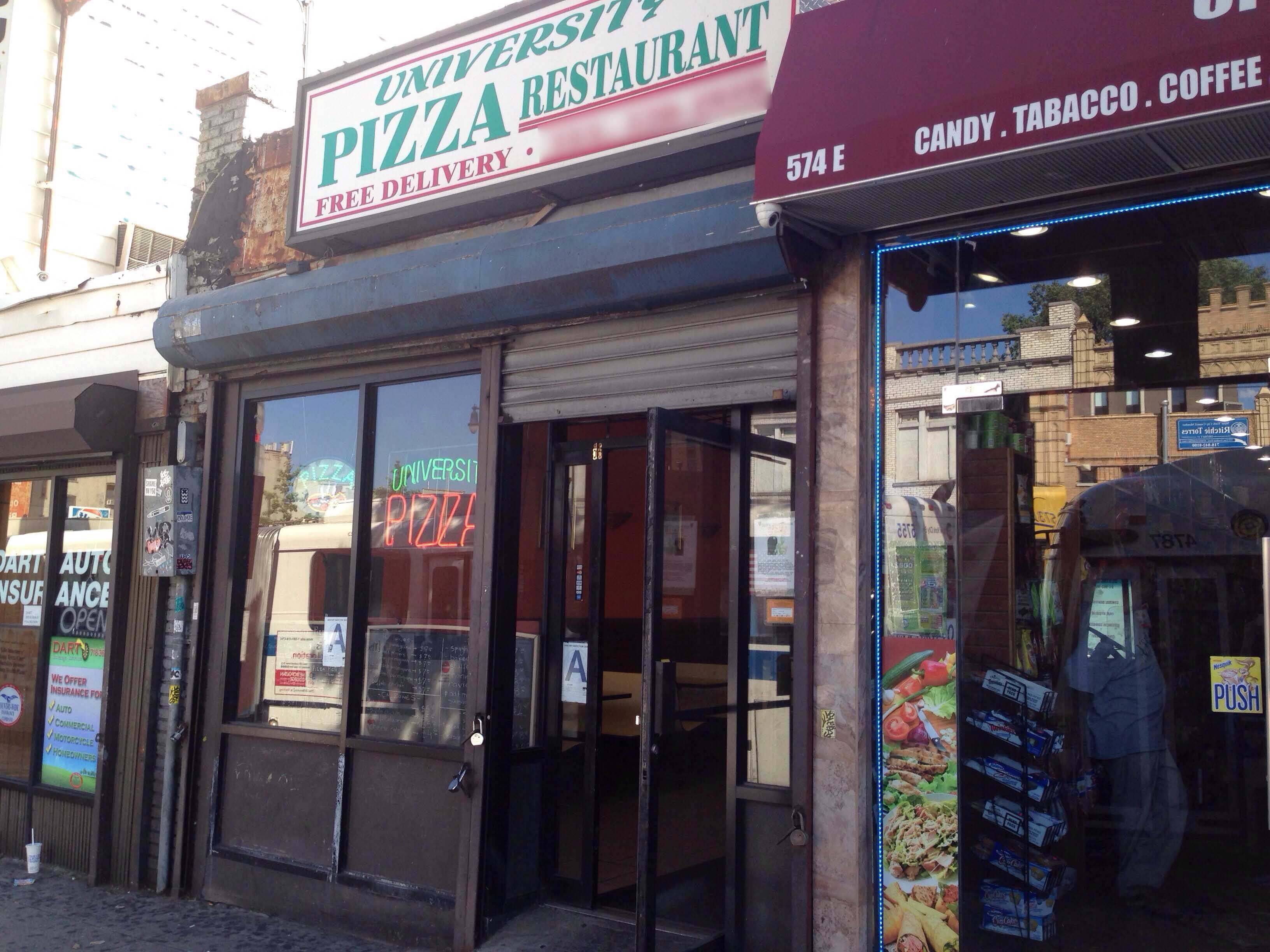 10458 University Pizza & Restaurant Belmont Bronx New York City