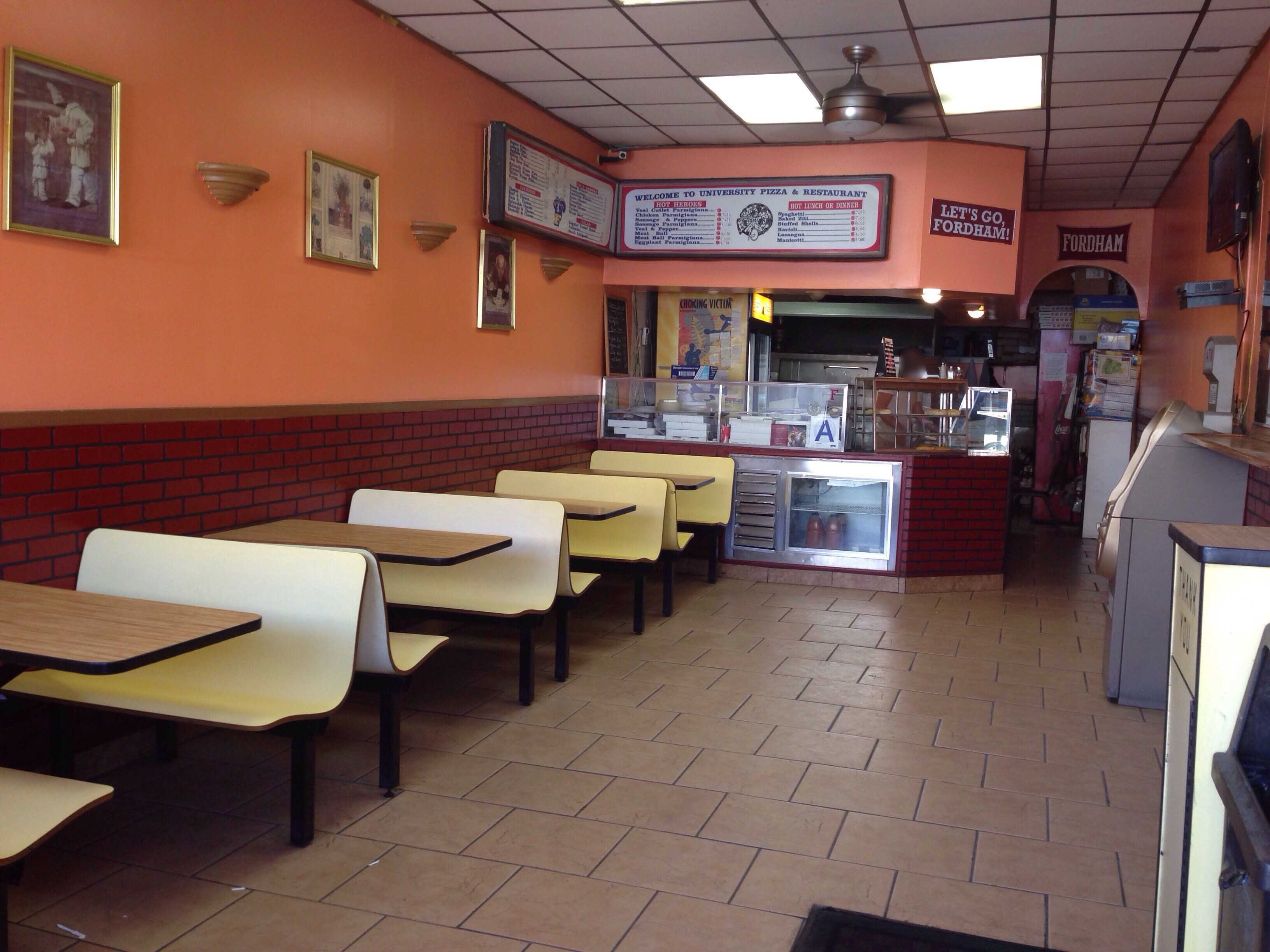 10458 University Pizza & Restaurant Belmont Bronx New York City